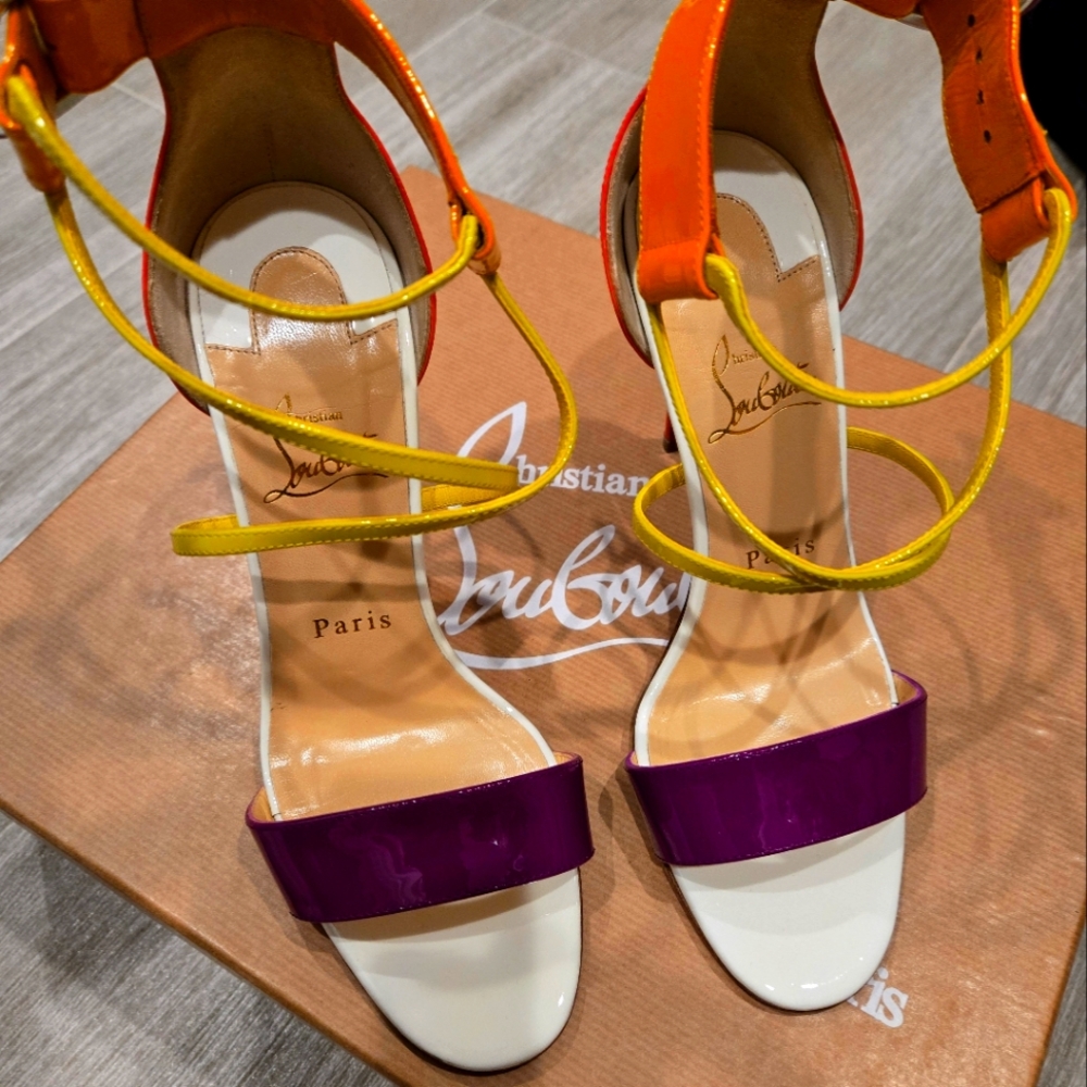 Christian Louboutin Open Toe Heel multi Color
